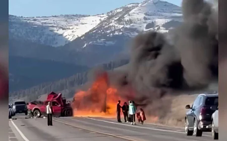 7 killed in highway crash near Yellowstone