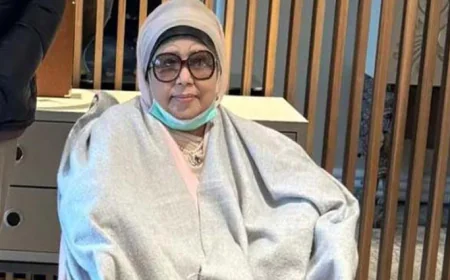 Khaleda Zia returns to Dhaka via Sylhet