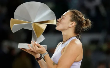 'Like a dream' says dominant Sabalenka after third Madrid title