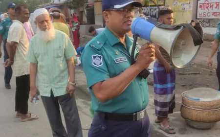 Traffic Drive Clears Illegal Parking Near Bangla College and Delta Hospital, Restores Order in Mirpur