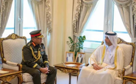Army Chief Returns Home After Official Visit to Qatar