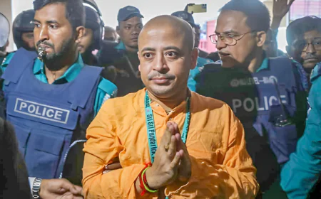 Chinmoy Shown Arrested in Chattogram Lawyer Murder Case