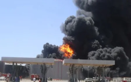 Blaze at key Sudan fuel depot after paramilitary drone strike: ministry