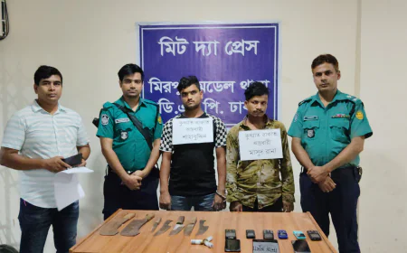 Notorious Robbers Shahabuddin and Masud Rana Arrested in Mirpur!