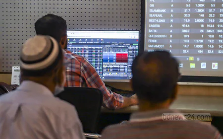 Dhaka Stocks Rebound by 100 Points After Steep Decline