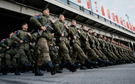 Russian Military Personnel in Equatorial Guinea Observe WWII Victory