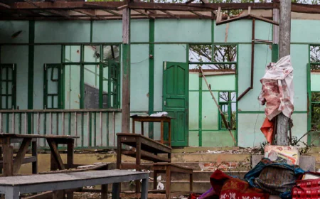 Myanmar Junta Airstrike Strikes School, Killing 22, Say Witnesses