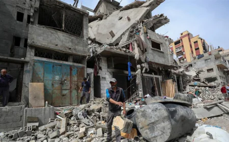 Death Toll from Friday’s Israeli Strikes in Gaza Rises to 74, Rescuers Report