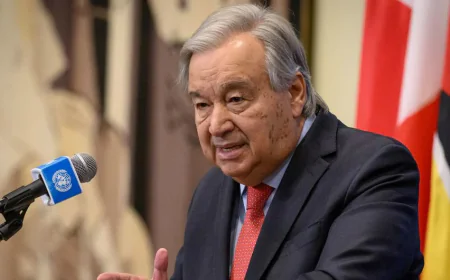 UN Secretary-General Calls for Permanent Ceasefire in Gaza