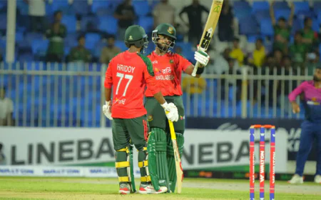 Emon’s Century Powers Bangladesh to T20I Win Against UAE