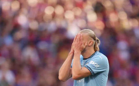Haaland Misses Out Again at Wembley Following Penalty Refusal