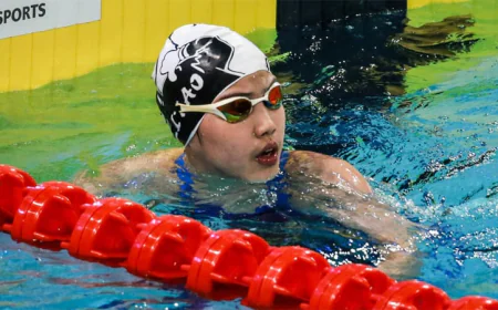 12-Year-Old Yu Zidi Sets Record, Eyes World Swim Title