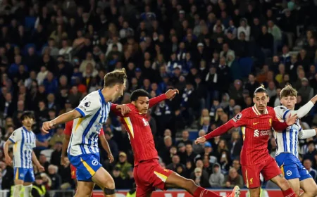Brighton Stuns Liverpool with Late Comeback