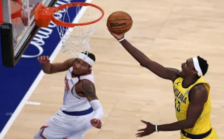 Siakam Leads Pacers to 2-0 Lead Over Knicks