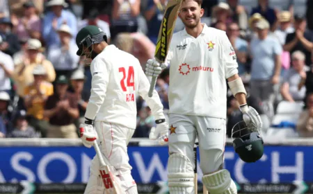 Zimbabwe’s Bennett Feels at Home Amid Trent Bridge Cheers