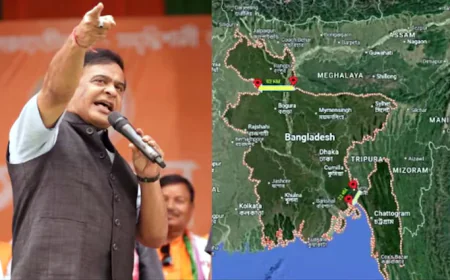 Controversy Erupts Over Assam CM's Bangladesh Map Post