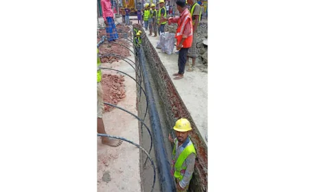 Rapid Progress in Sewerage Treatment Plant Construction in Khulna