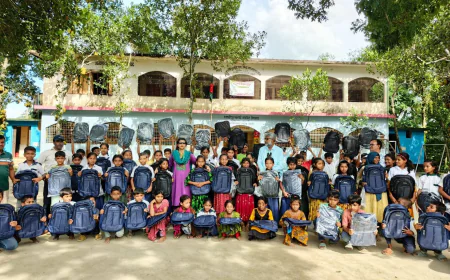 School Essentials Distributed Among 515 Hossainpur Students