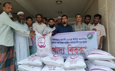 Flood-hit farmers get fish feed in Matiranga