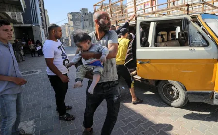 Israeli Attacks Kill 44 in Gaza, Says Civil Defence