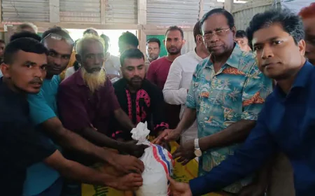 BHBFC Distributes Food Aid to 500 Storm-Affected Families in Jamalpur