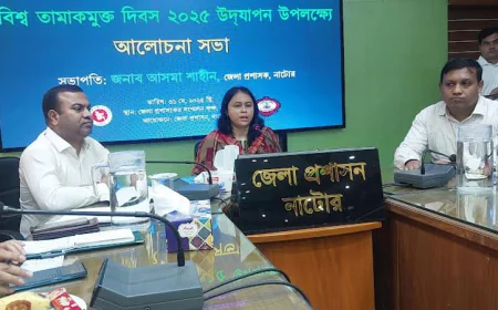 World No Tobacco Day Commemorated in Natore District