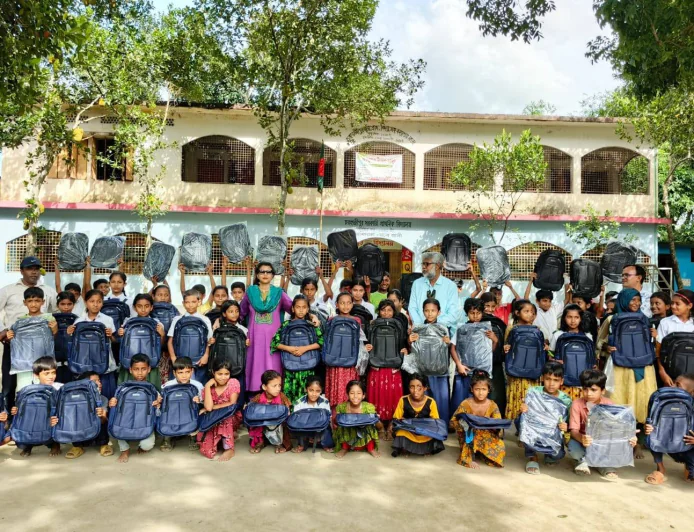 School Essentials Distributed Among 515 Hossainpur Students