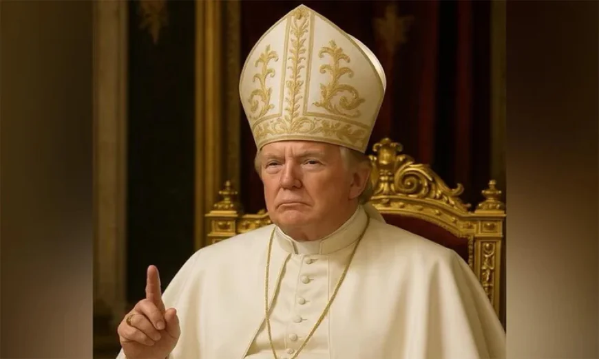 Trump posts spoof picture dressed as pope