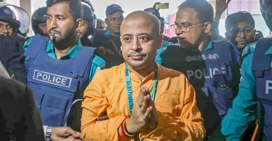 Chinmoy Shown Arrested in Chattogram Lawyer Murder Case