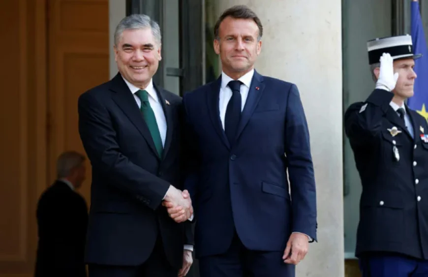 Macron Courts Turkmenistan in Paris Talks as Europe Eyes Central Asian Energy