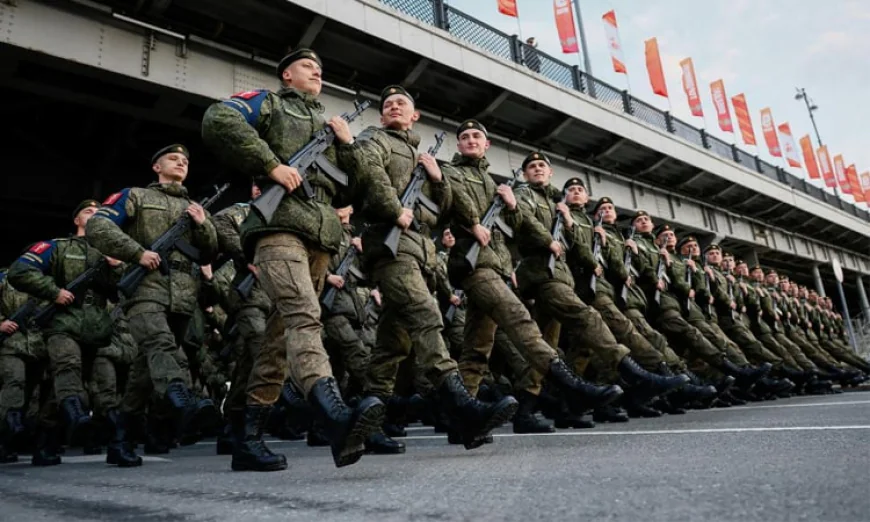 Russian Military Personnel in Equatorial Guinea Observe WWII Victory