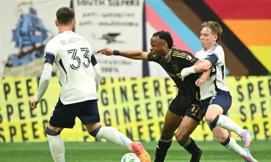 White Scores Twice as Whitecaps Rally to Hold LAFC