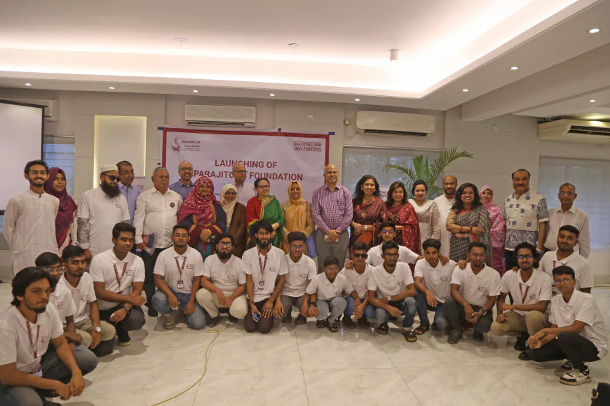 Aparajito 24 Foundation Stands by the Injured of the July 36 Movement