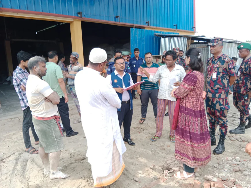 3,000 Sacks of Adulterated Fish Feed Seized in Kolaroa; Seller Fined Tk 30,000