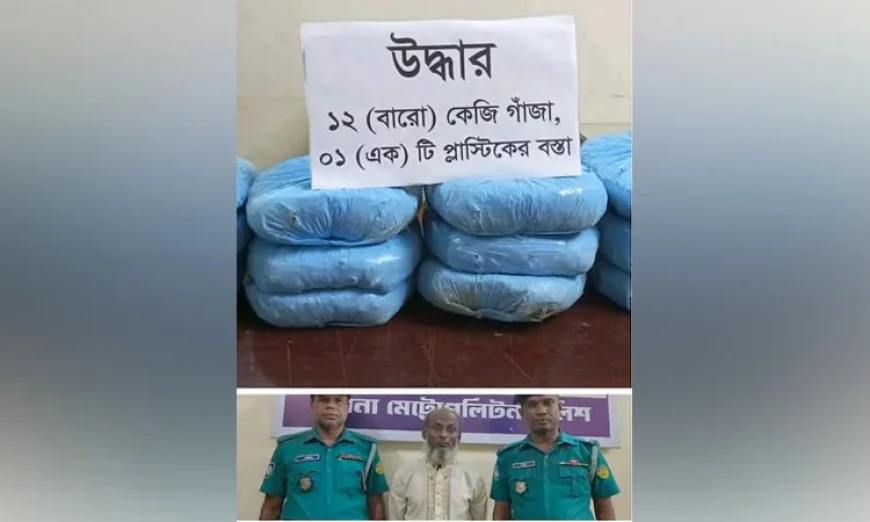 Khulna Police Seize 12 kg of Hemp, Arrest One