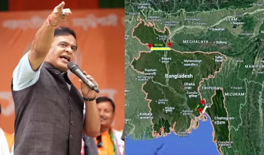 Controversy Erupts Over Assam CM's Bangladesh Map Post