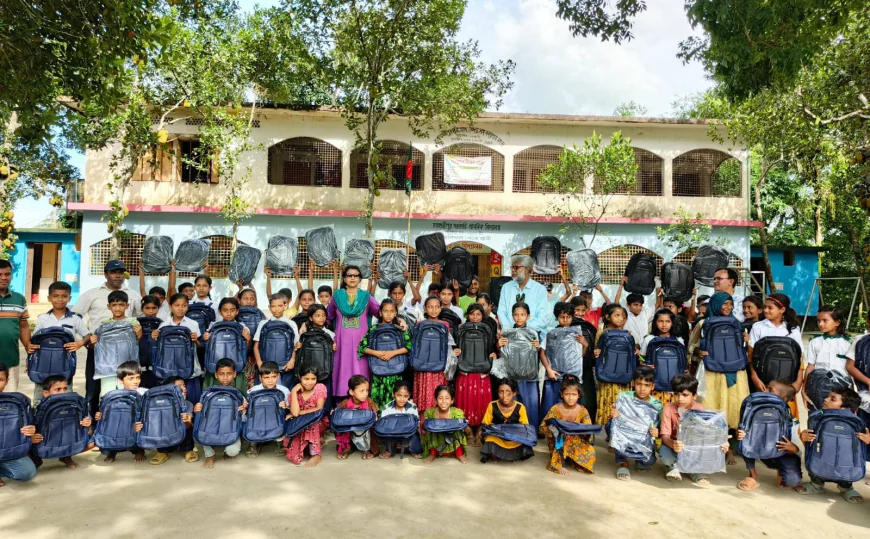 School Essentials Distributed Among 515 Hossainpur Students