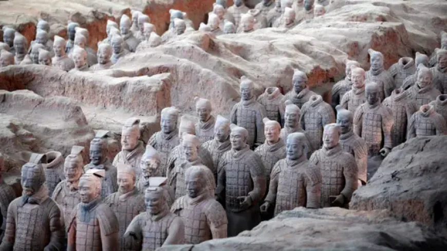 Man Jumps Into China’s Terracotta Army Exhibit