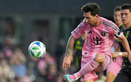 Messi Scores Twice as Inter Miami Defeat Columbus 5–1