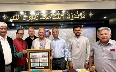 BB Governor Hands Over Images of Newly Designed Banknotes to Council of Advisers