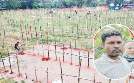 Burichang Jubo Dal leader sets up cattle haat on school ground