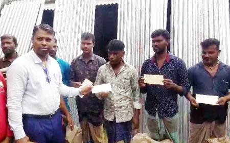 Natural disaster victims get assistance in Hatia