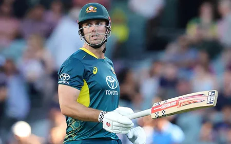 Mitchell Marsh Returns to Captain Australia in West Indies T20 Series