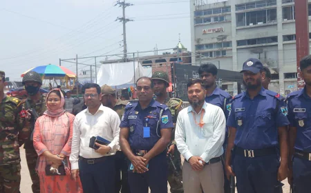 Taskforce raids Sapahar zero point to ease traffic jam