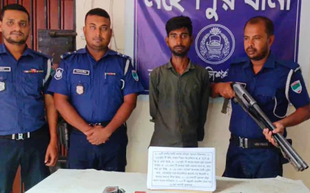 Joint Forces Arrest Individual with Illegal Weapons in Jhenaidah