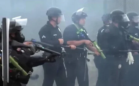 US Agents, Protesters Clash Again in Los Angeles Over Immigration Raids