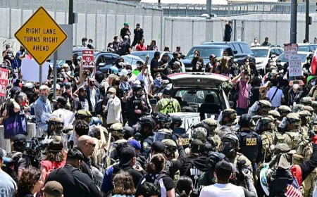 LA Unrest Deepens as Trump’s Military Move Draws Fire