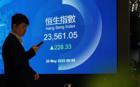 Markets in Asia Climb as China-US Trade Talks Near