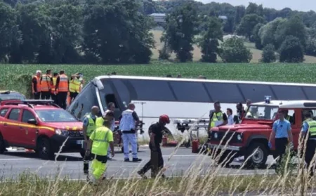 Ukrainian Student Bus Overturns in France, 4 Dead