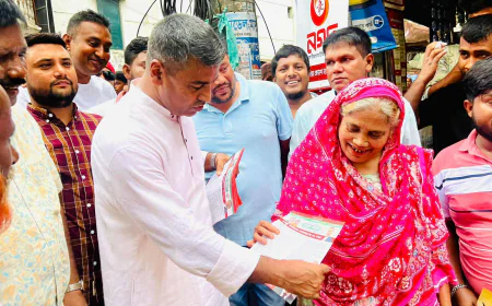 Leaflets distributed in Dakshinkhan to promote BNP's 31-point state repair